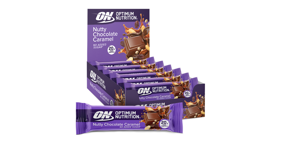 Optimum Nutrition - Beljakovinska ploščica - Nutty Chocolate Caramel