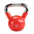 Kettlebell cast iron knurled chrome handle HMS KTC08 RED