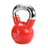 Kettlebell cast iron knurled chrome handle HMS KTC08 RED