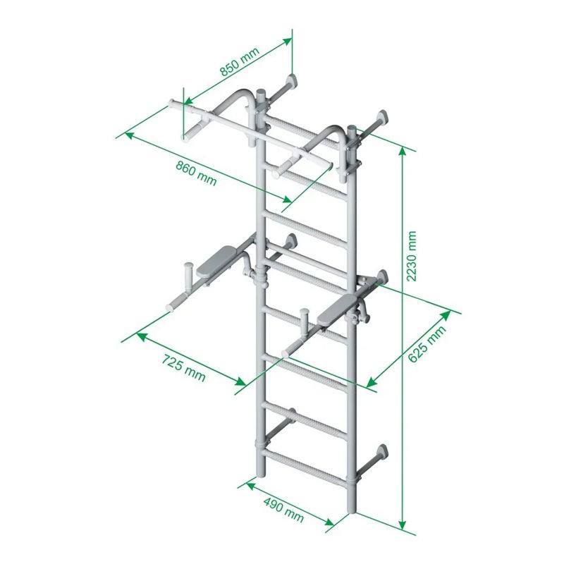 Stenska palica Wallbarz Gym 3 IF-01W