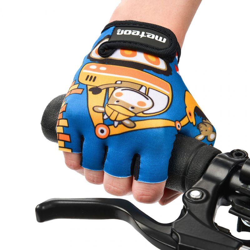 Cycling gloves Meteor Teddy Builder Junior 26184-26185-26186