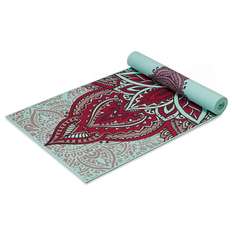 Yoga mat Gaiam Ara Rouge reversible 6 mm 63368