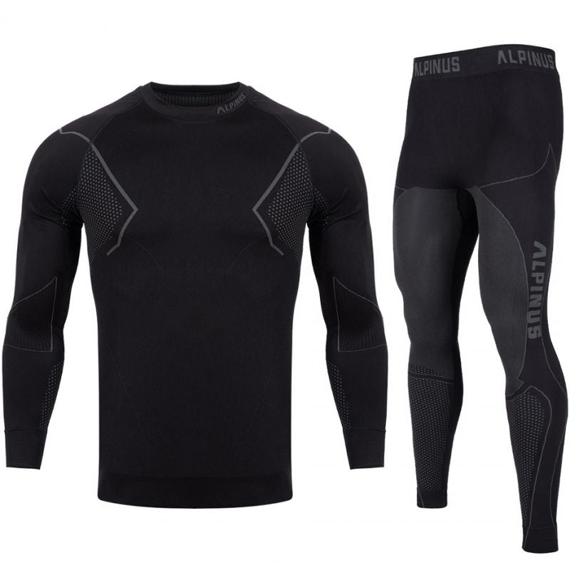 Alpinus Active Base Layer Set thermoactive underwear black and gray M GT43257