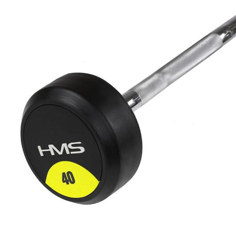 Barbell / Fixed neck Rubberized GSL-40 40 KG HMS