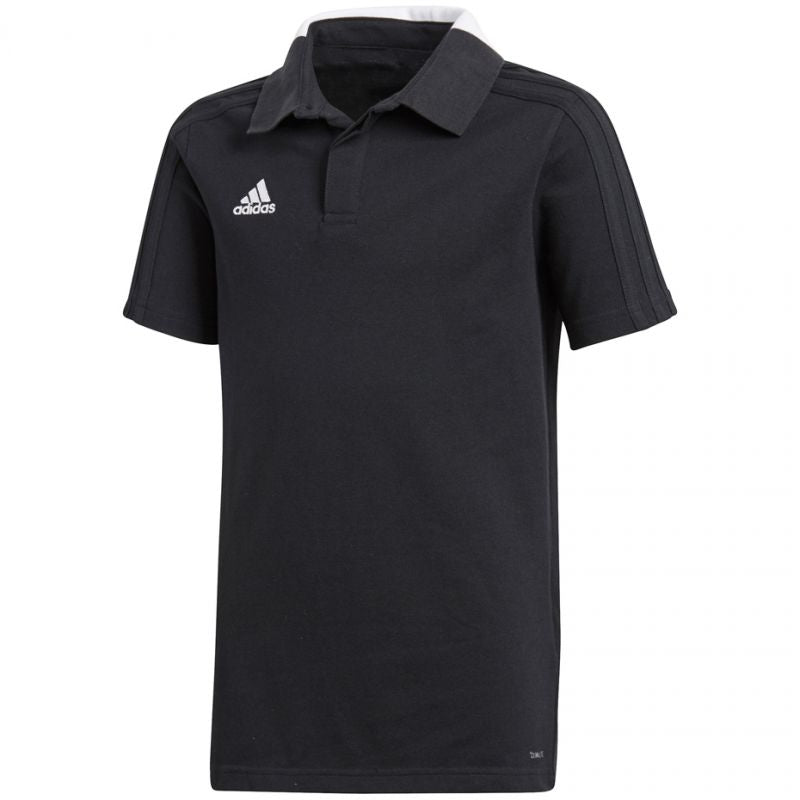 Majica s kratkimi rokavi adidas Condivo 18 Cotton Polo JR CF4373 črna