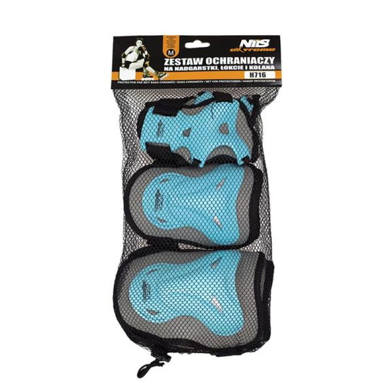 Protectors set Nils Extreme gray-blue H716 rL