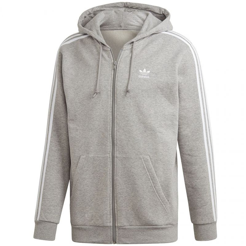 Adidas gray 3-Stripes sweatshirt Fz M ED5969